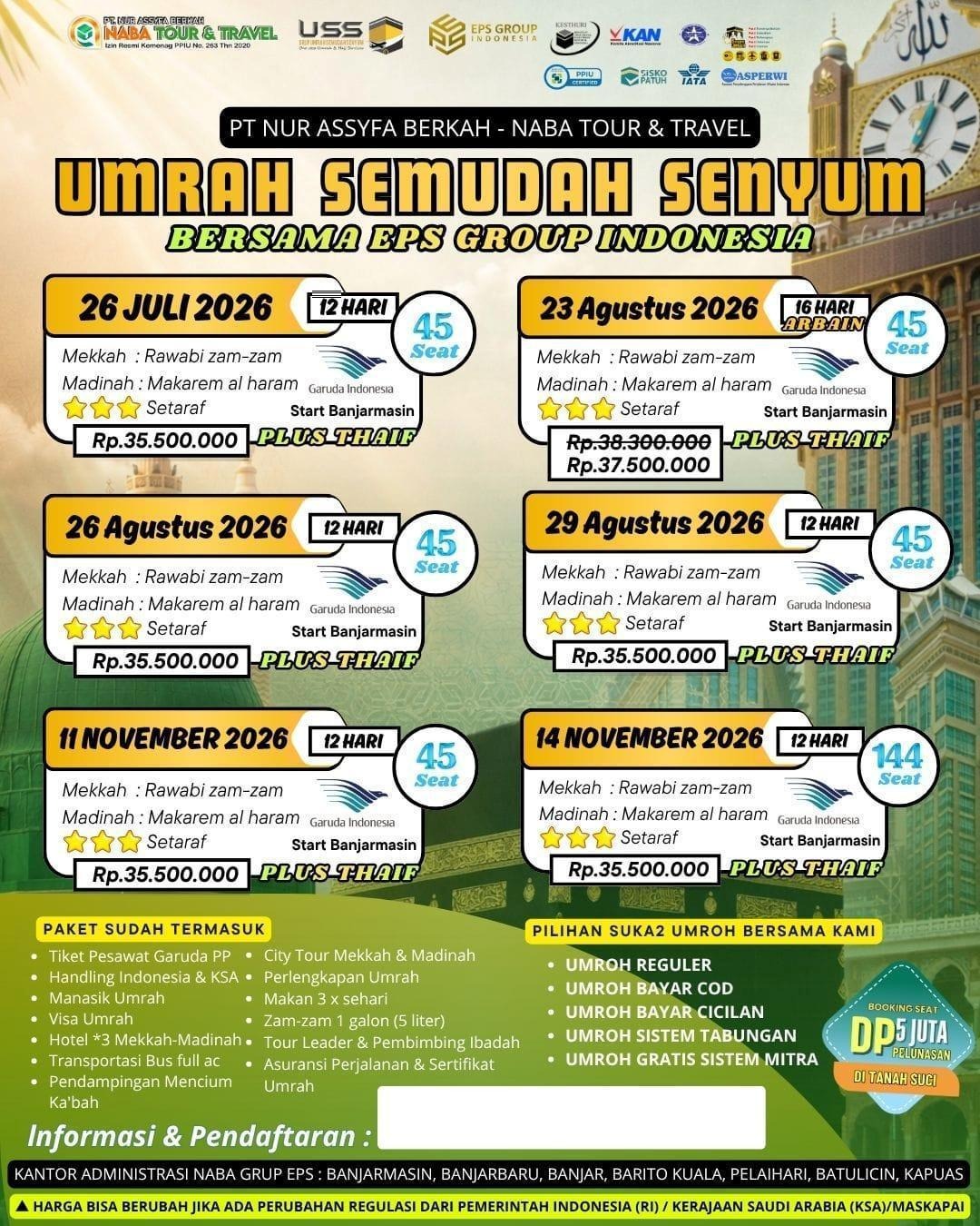 Paket Umrah Semudah Senyum 2026