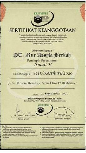 Sertifikat Keanggotaan
